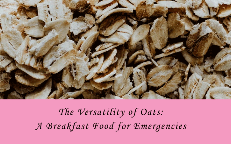 The Versatility of Oats: A Breakfast Food for Emergencies